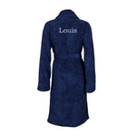 Personalised Back of Robe Egyptian Shawl Collar Bathrobe 550gsm