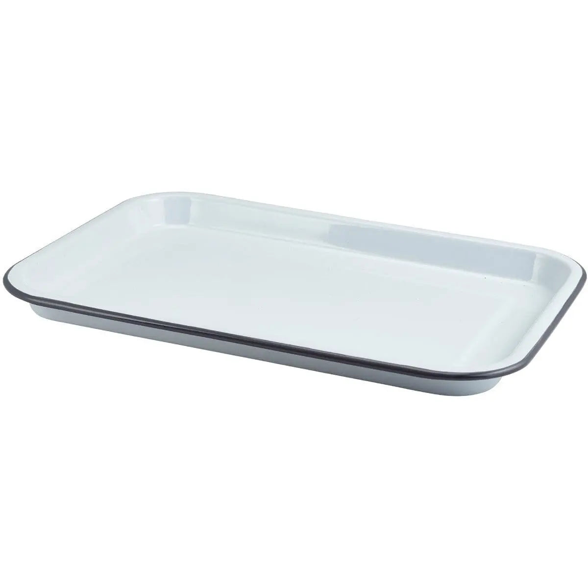 Personalised Bacon Enamel Baking Tray - Duncan Stewart 1978 Enamel-White-with-Grey-Rim Duncan Stewart 1978