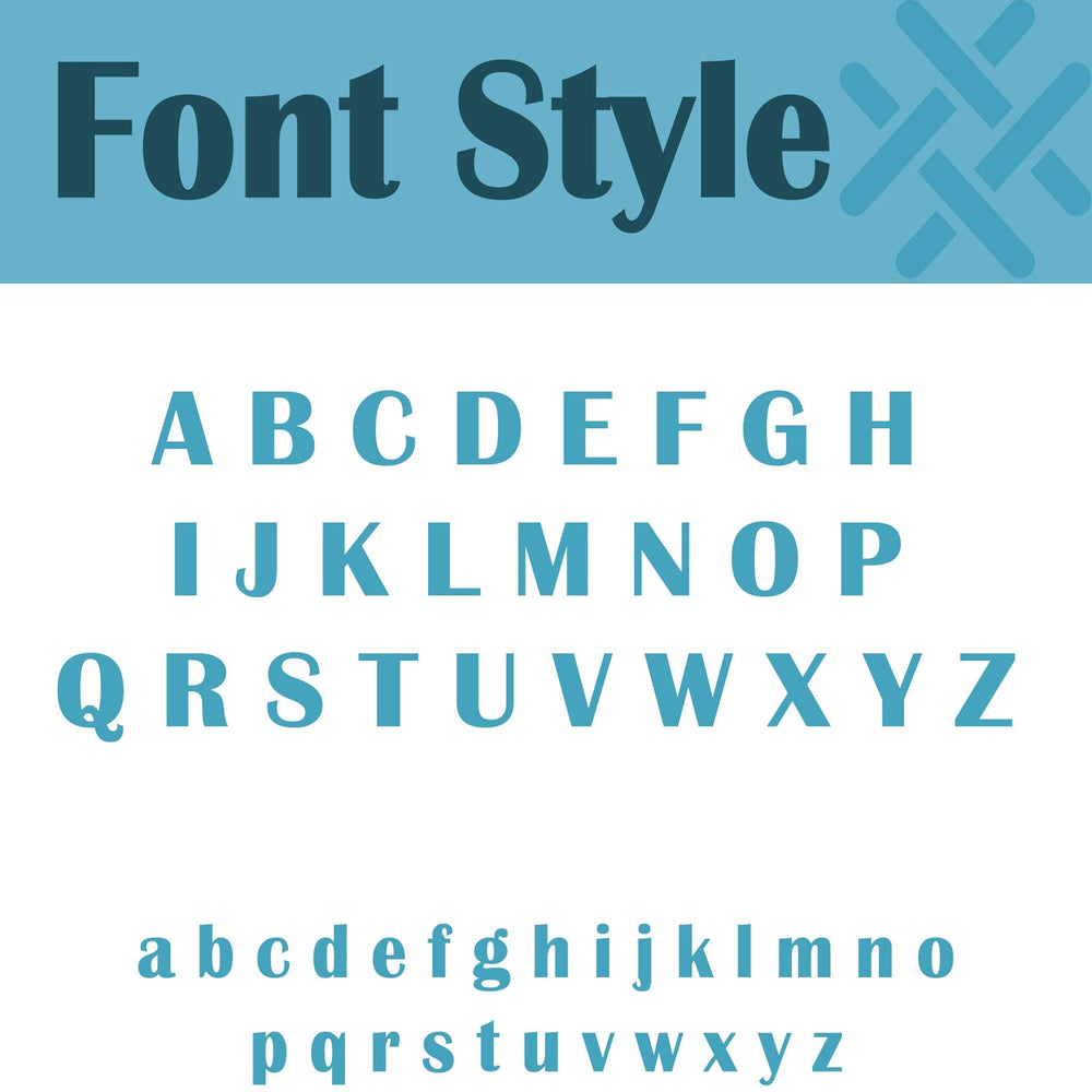 Font syle infographic