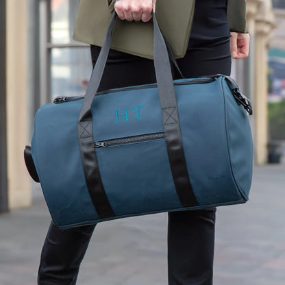 Personalised Barrel Weekend Holdall With Shoulder Strap Duncan Stewart 1978