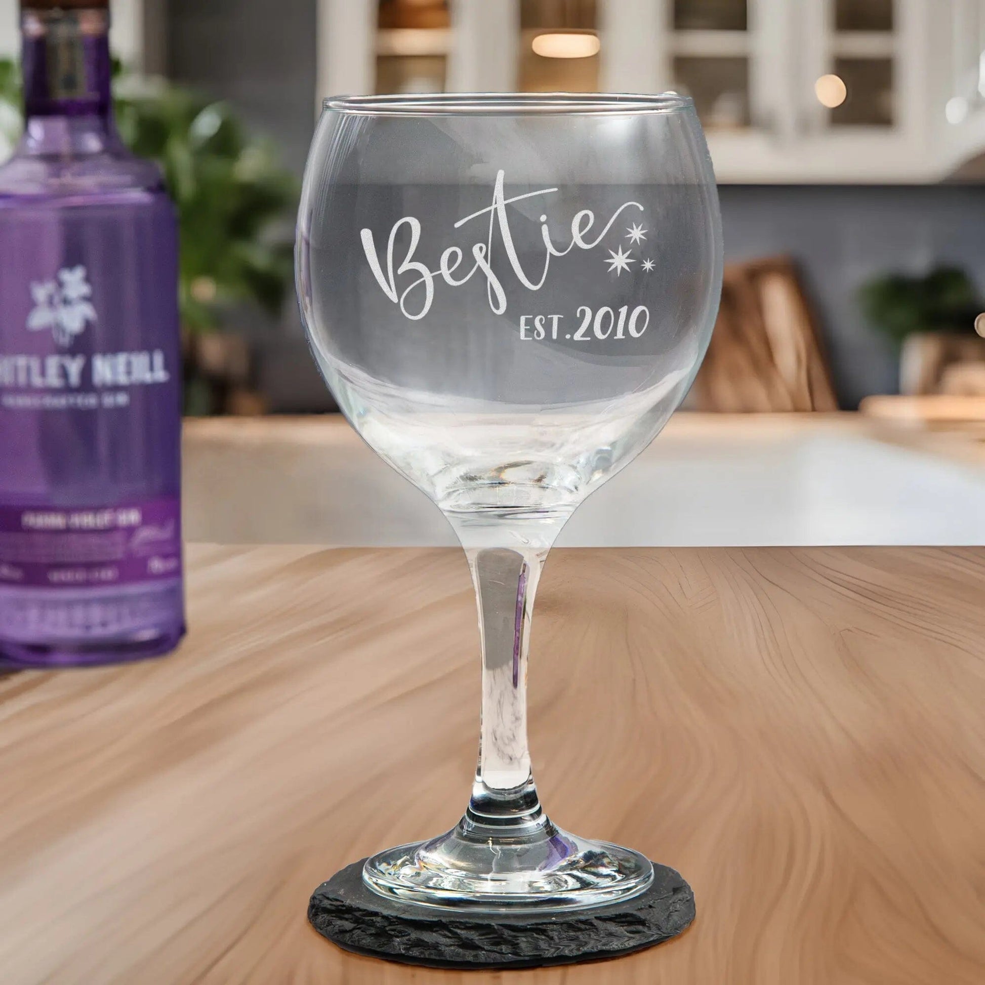 Personalised Bestie Gin Glass