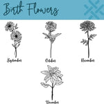 Personalised Birth Flower Gin Glass   