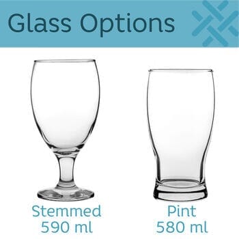 Personalised Birthday Milestone Beer Glass Range
