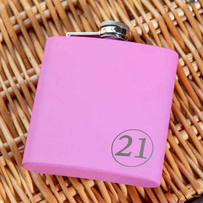 Personalised Birthday Milestone Birthday Hip Flask