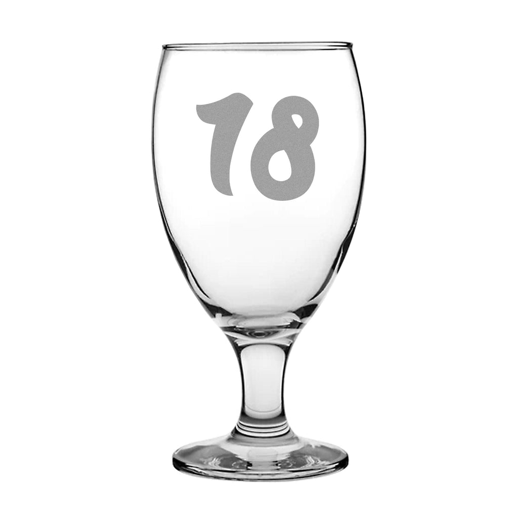 Personalised Birthday Stemmed Beer Glass