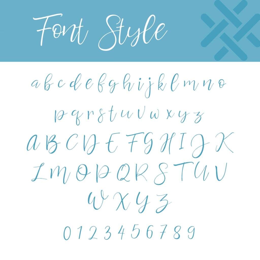 Font style infographic