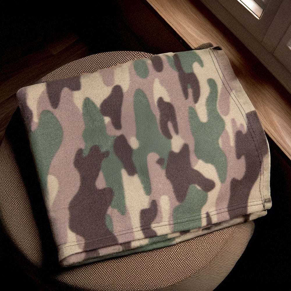Personalised Camo Dog Design Blanket