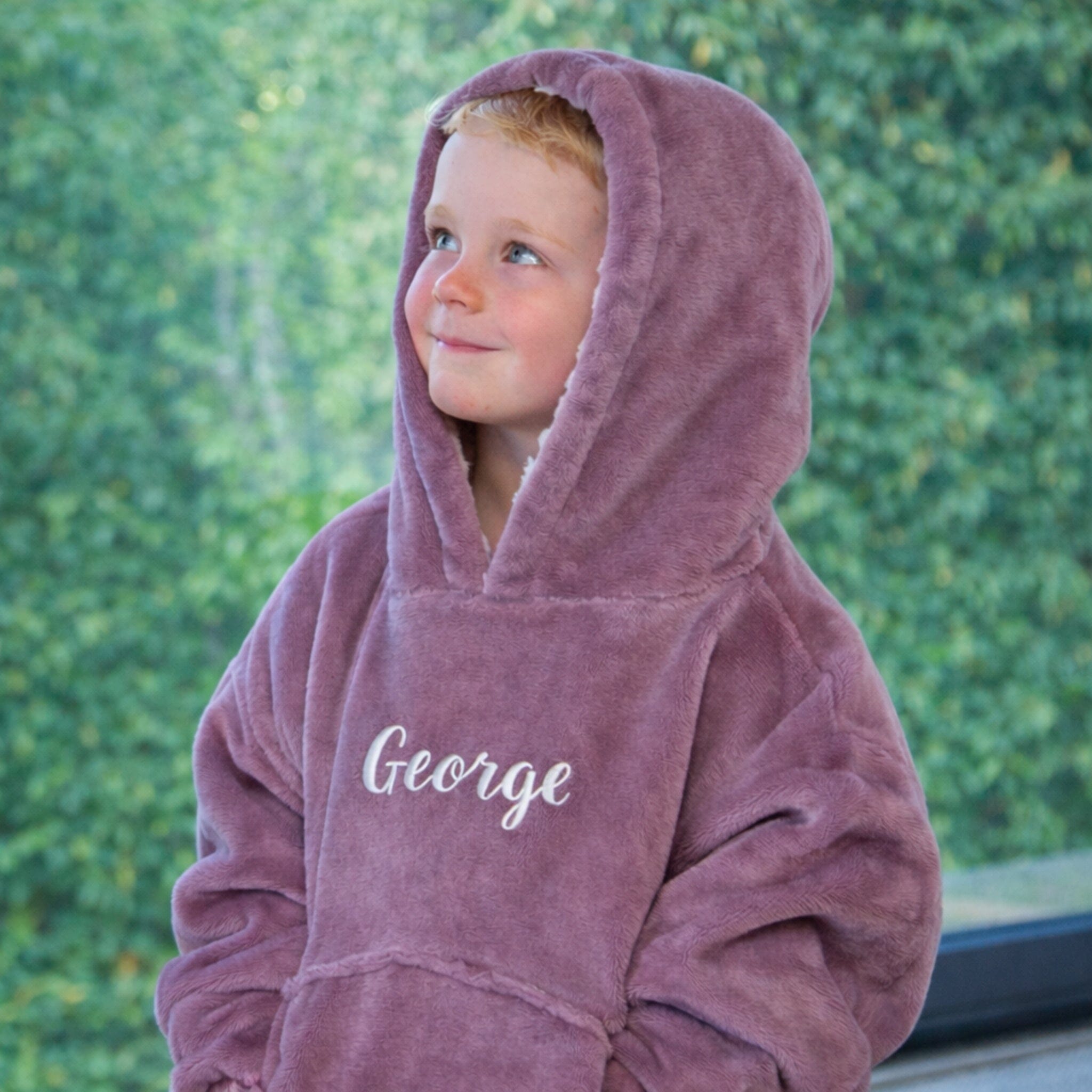 name on childrens hoodie