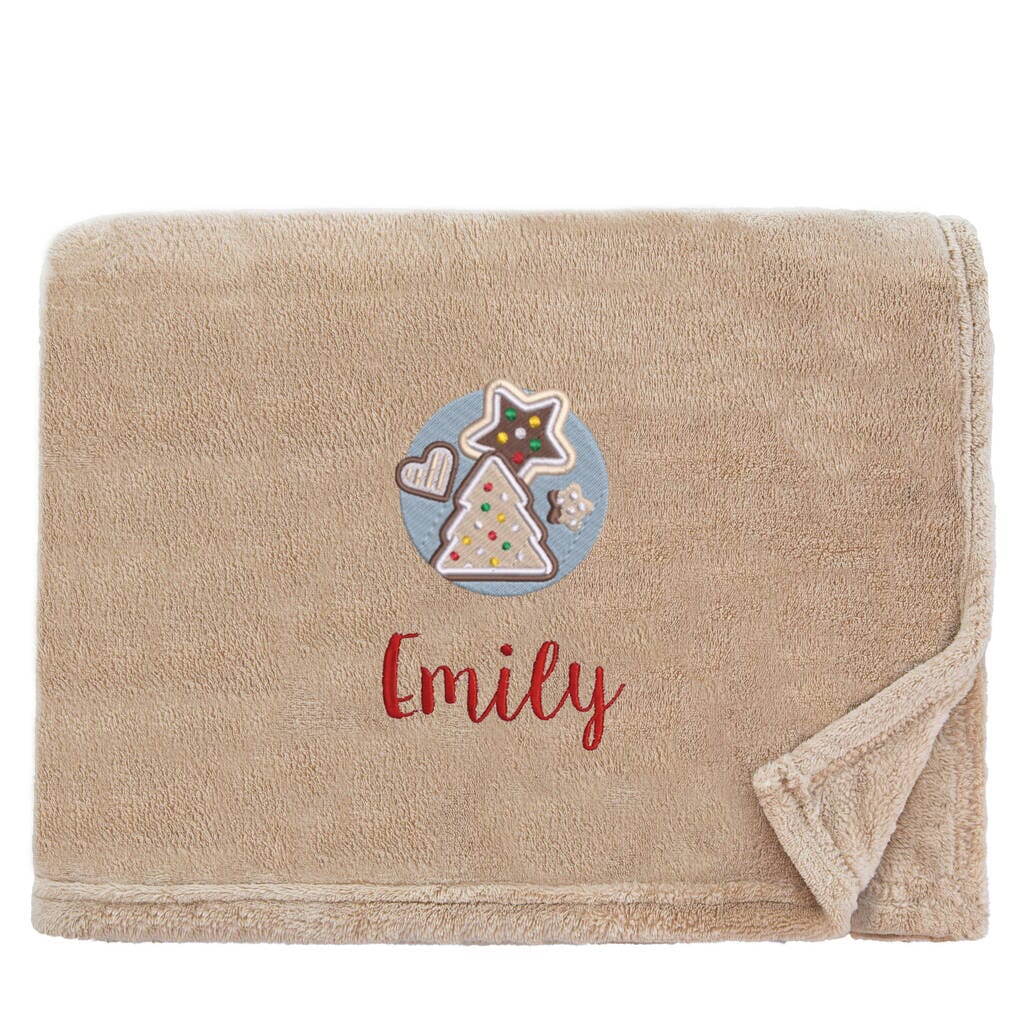 Personalised Christmas Cookies Christmas Snuggle Blanket