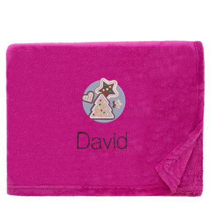 Personalised Christmas Cookies Christmas Snuggle Blanket