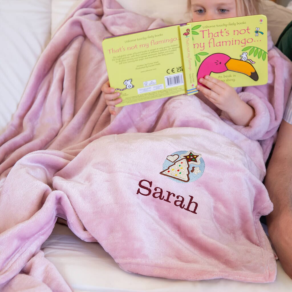 Personalised Christmas Cookies Christmas Snuggle Blanket