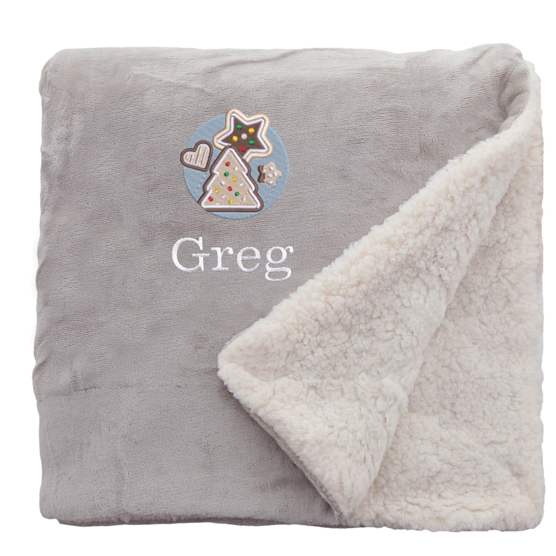 Personalised Christmas Cookies Christmas Snuggle Blanket