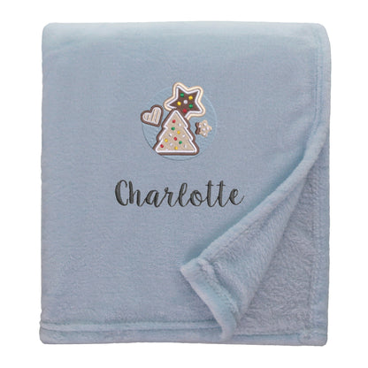 Personalised Christmas Cookies Christmas Snuggle Blanket