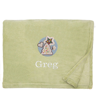 Personalised Christmas Cookies Christmas Snuggle Blanket