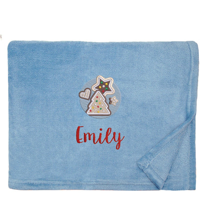 Personalised Christmas Cookies Christmas Snuggle Blanket