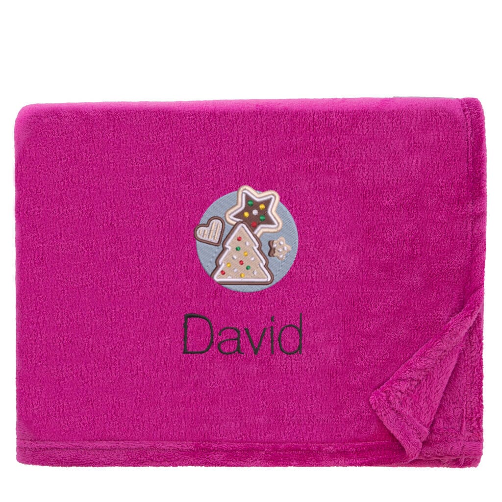 Personalised Christmas Cookies Christmas Snuggle Blanket