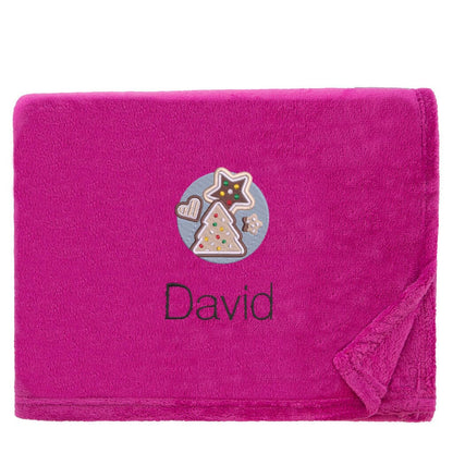 Personalised Christmas Cookies Christmas Snuggle Blanket