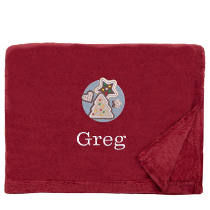 Personalised Christmas Cookies Christmas Snuggle Blanket