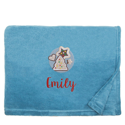 Personalised Christmas Cookies Christmas Snuggle Blanket