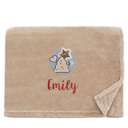 Personalised Christmas Cookies Christmas Snuggle Blanket