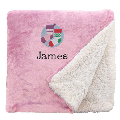 personalised christmas stockings christmas snuggle blanket