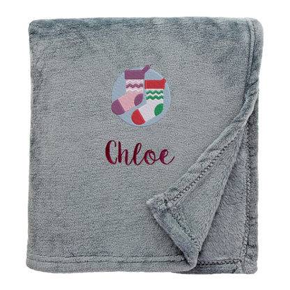 personalised christmas stockings christmas snuggle blanket