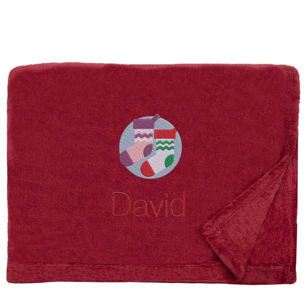 personalised christmas stockings christmas snuggle blanket