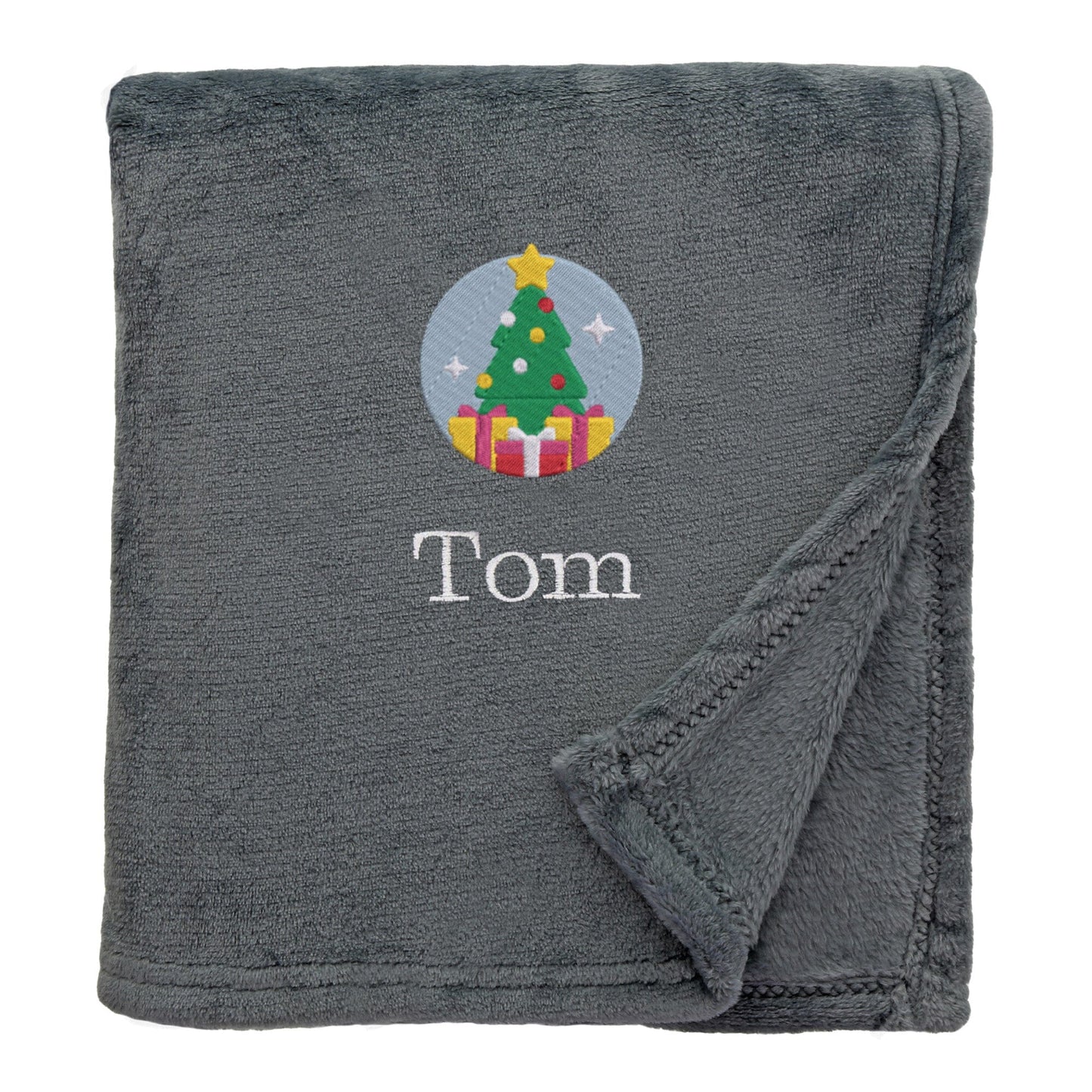 Personalised Christmas Tree Christmas Snuggle Blanket