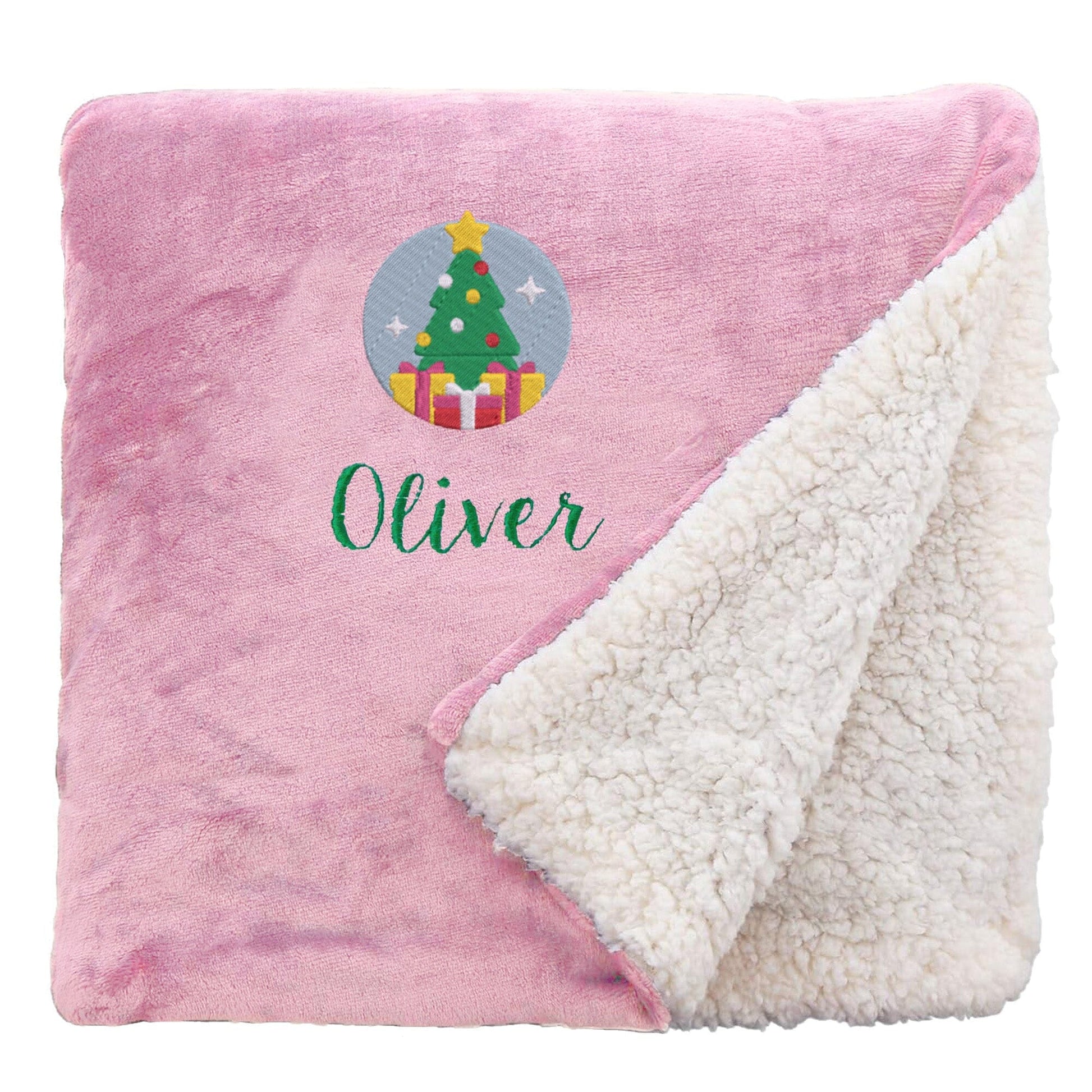 Personalised Christmas Tree Christmas Snuggle Blanket