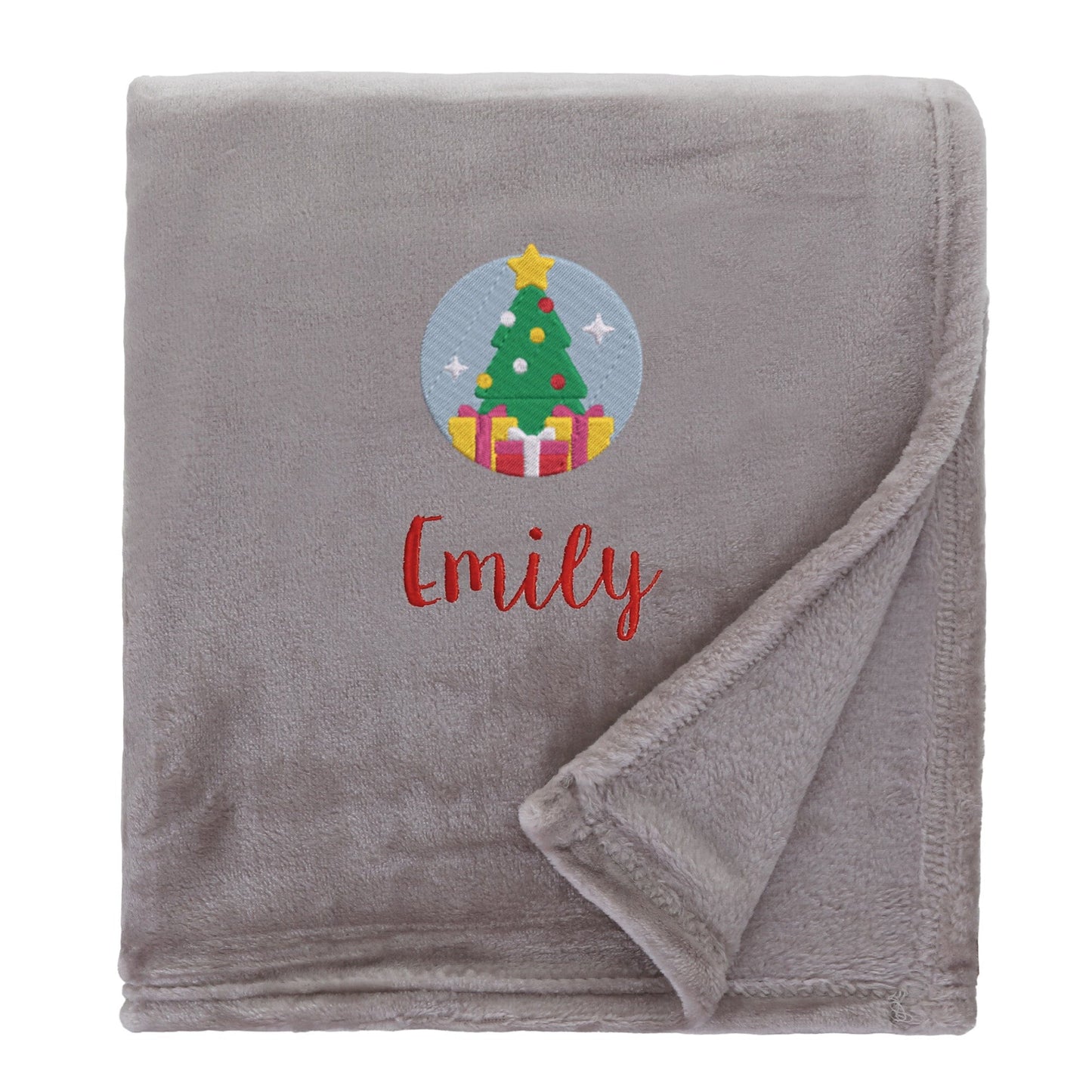 Personalised Christmas Tree Christmas Snuggle Blanket