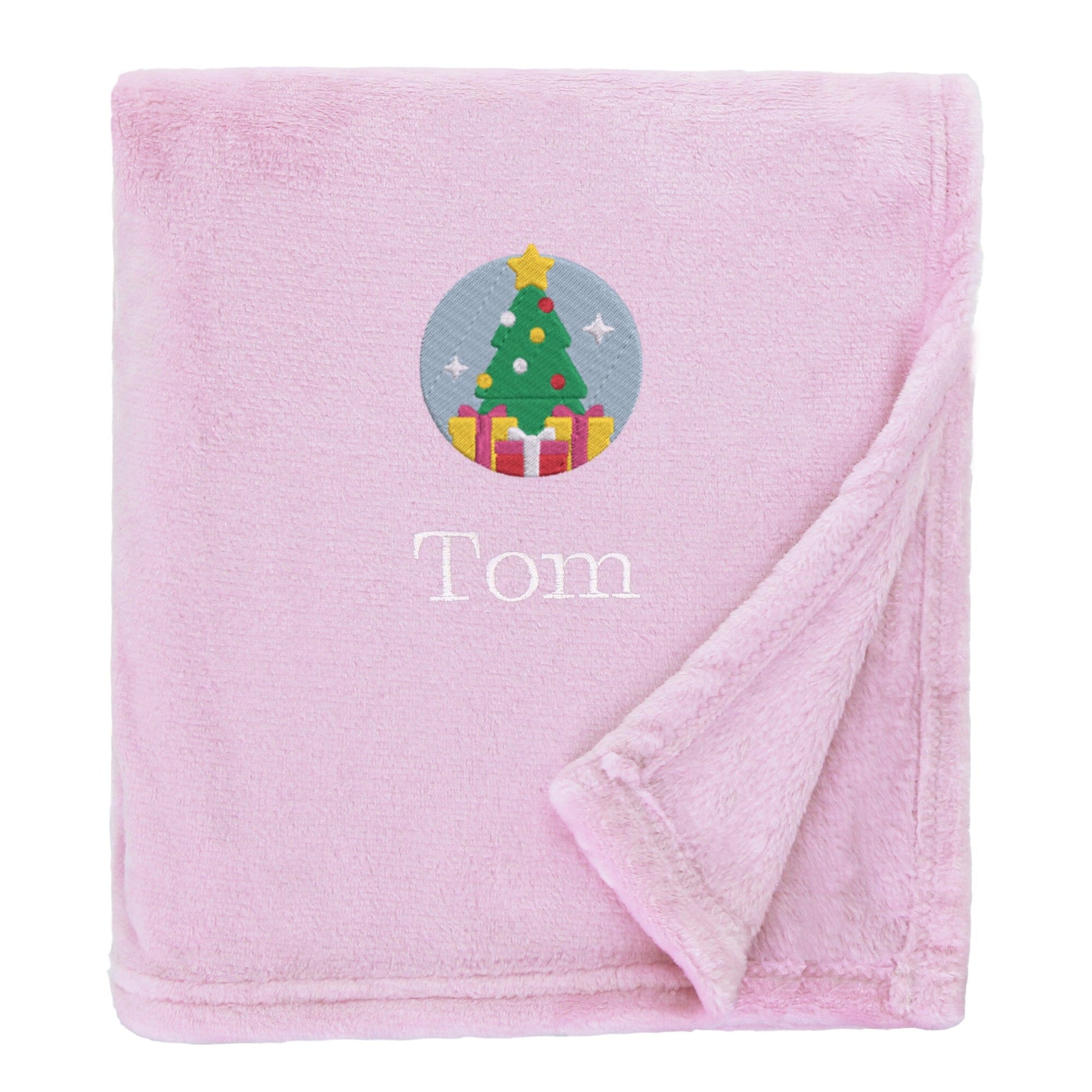 Personalised Christmas Tree Christmas Snuggle Blanket