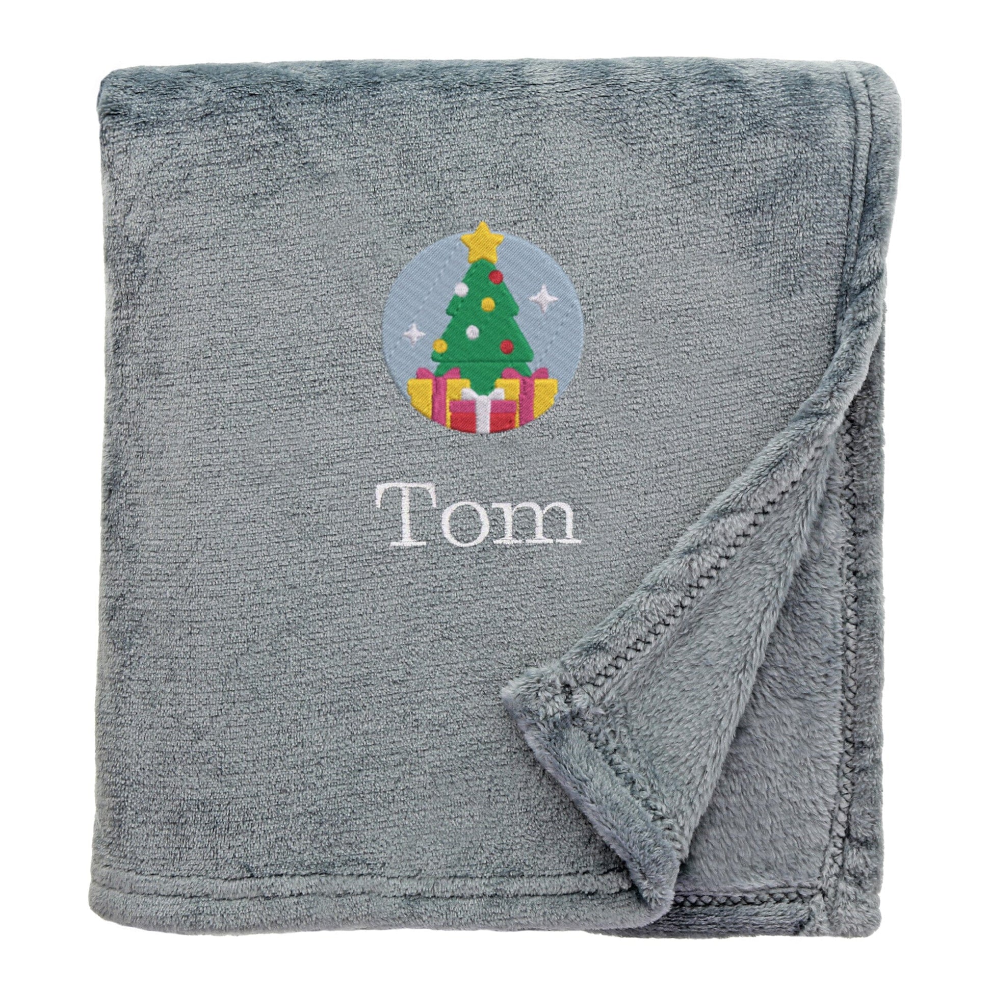 Personalised Christmas Tree Christmas Snuggle Blanket