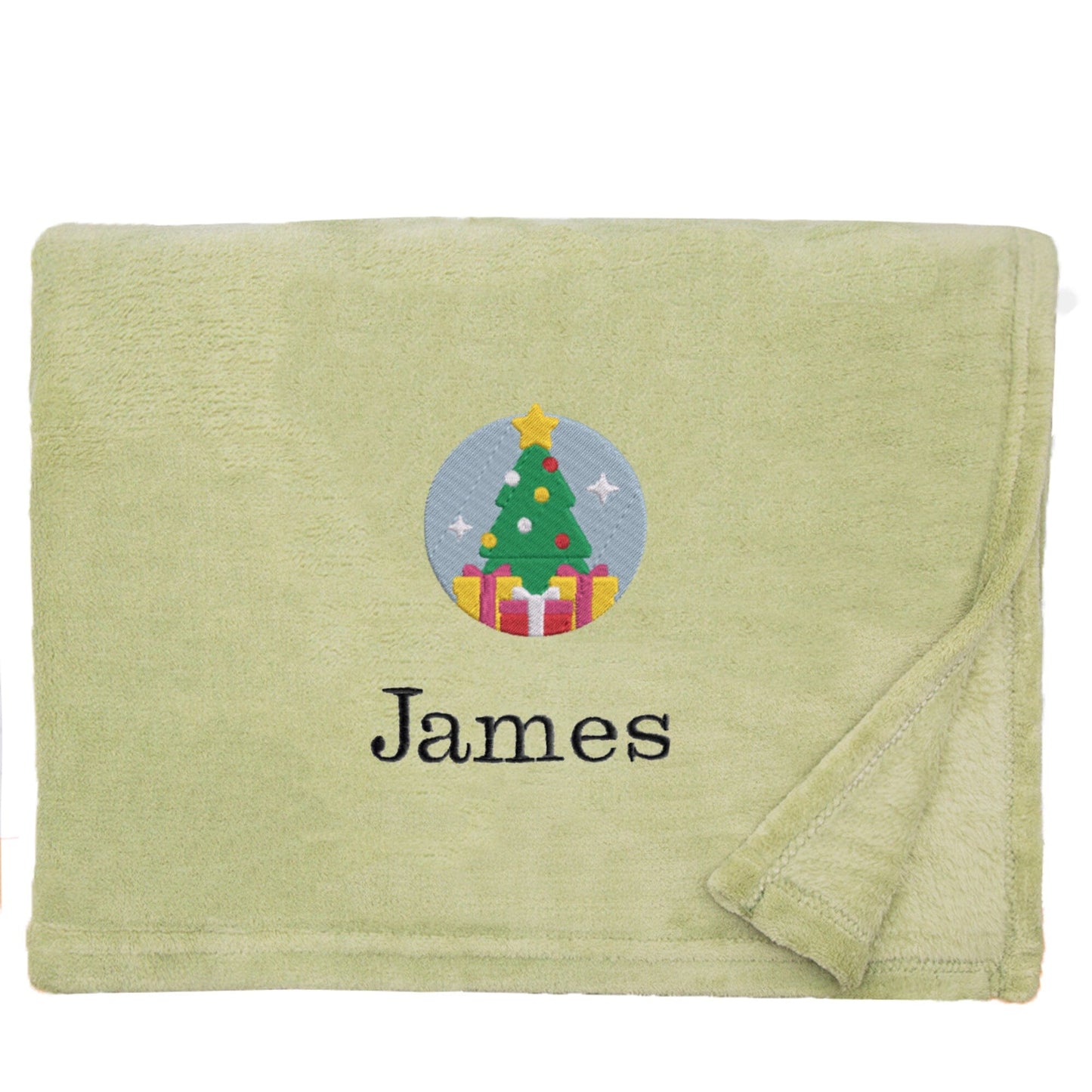 Personalised Christmas Tree Christmas Snuggle Blanket