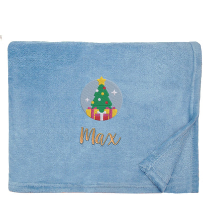 Personalised Christmas Tree Christmas Snuggle Blanket