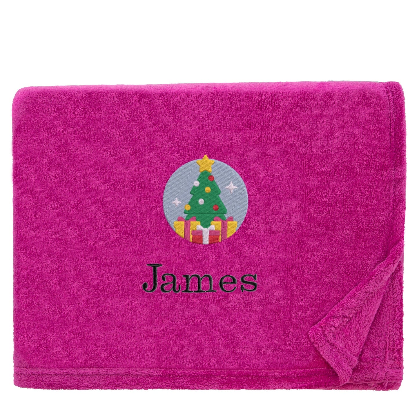 Personalised Christmas Tree Christmas Snuggle Blanket