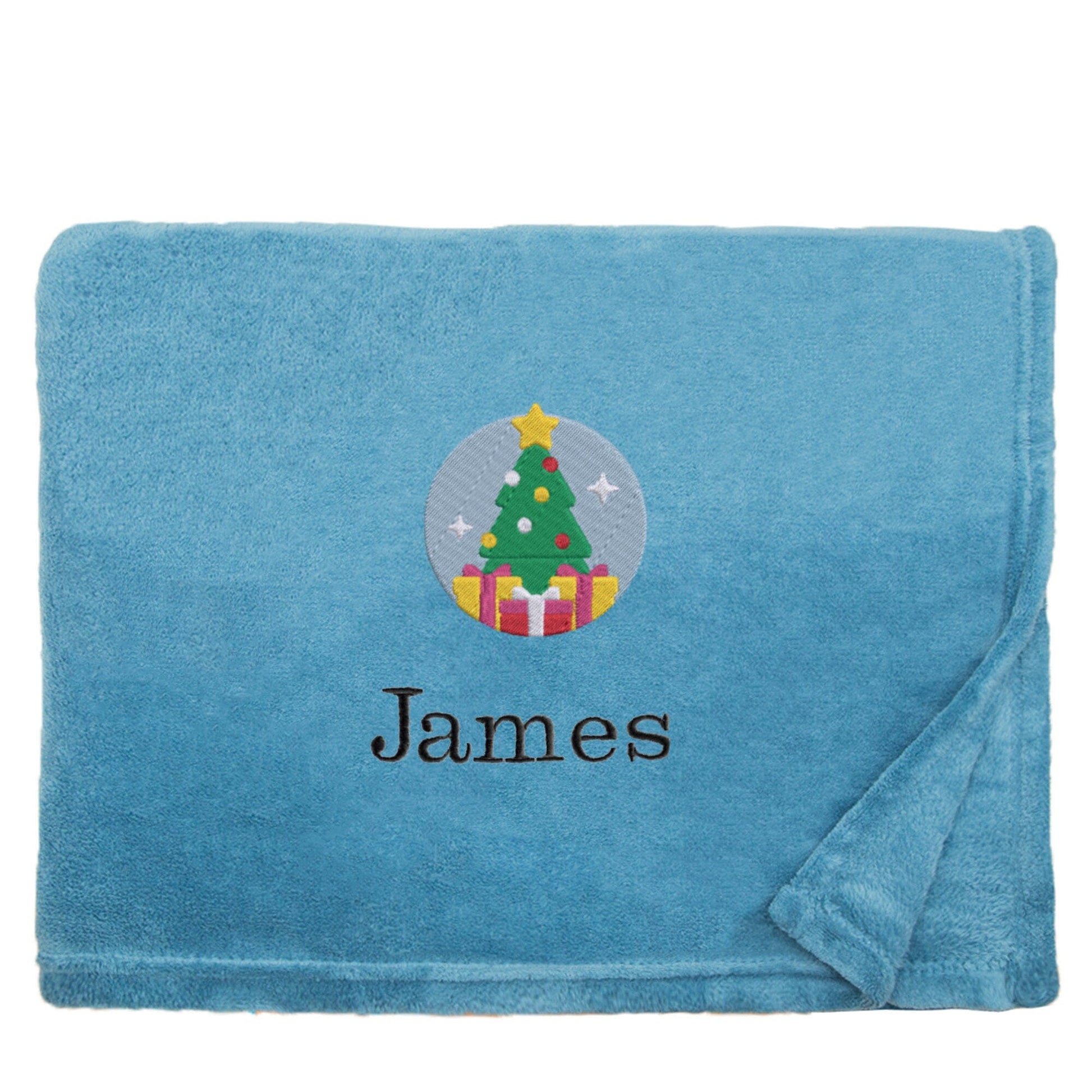 Personalised Christmas Tree Christmas Snuggle Blanket