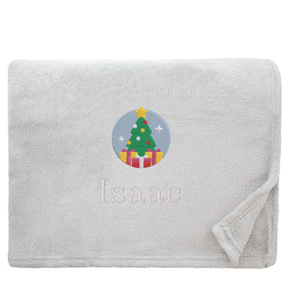 Personalised Christmas Tree Christmas Snuggle Blanket