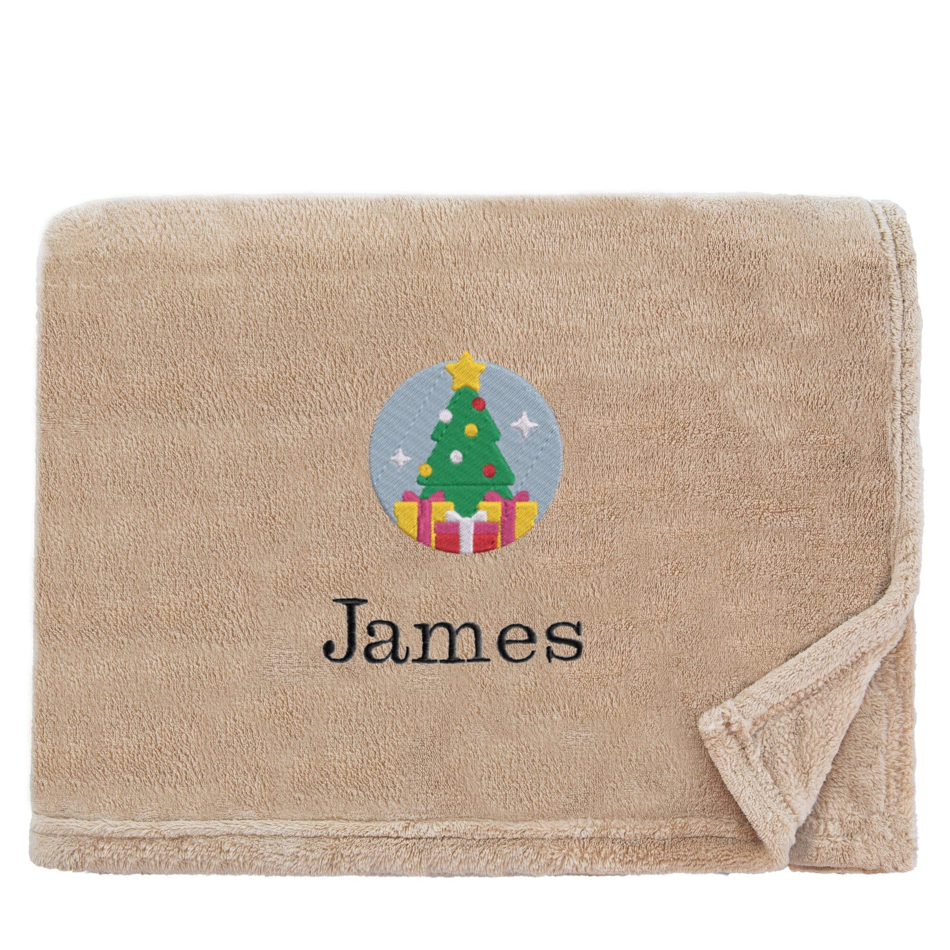 Personalised Christmas Tree Christmas Snuggle Blanket