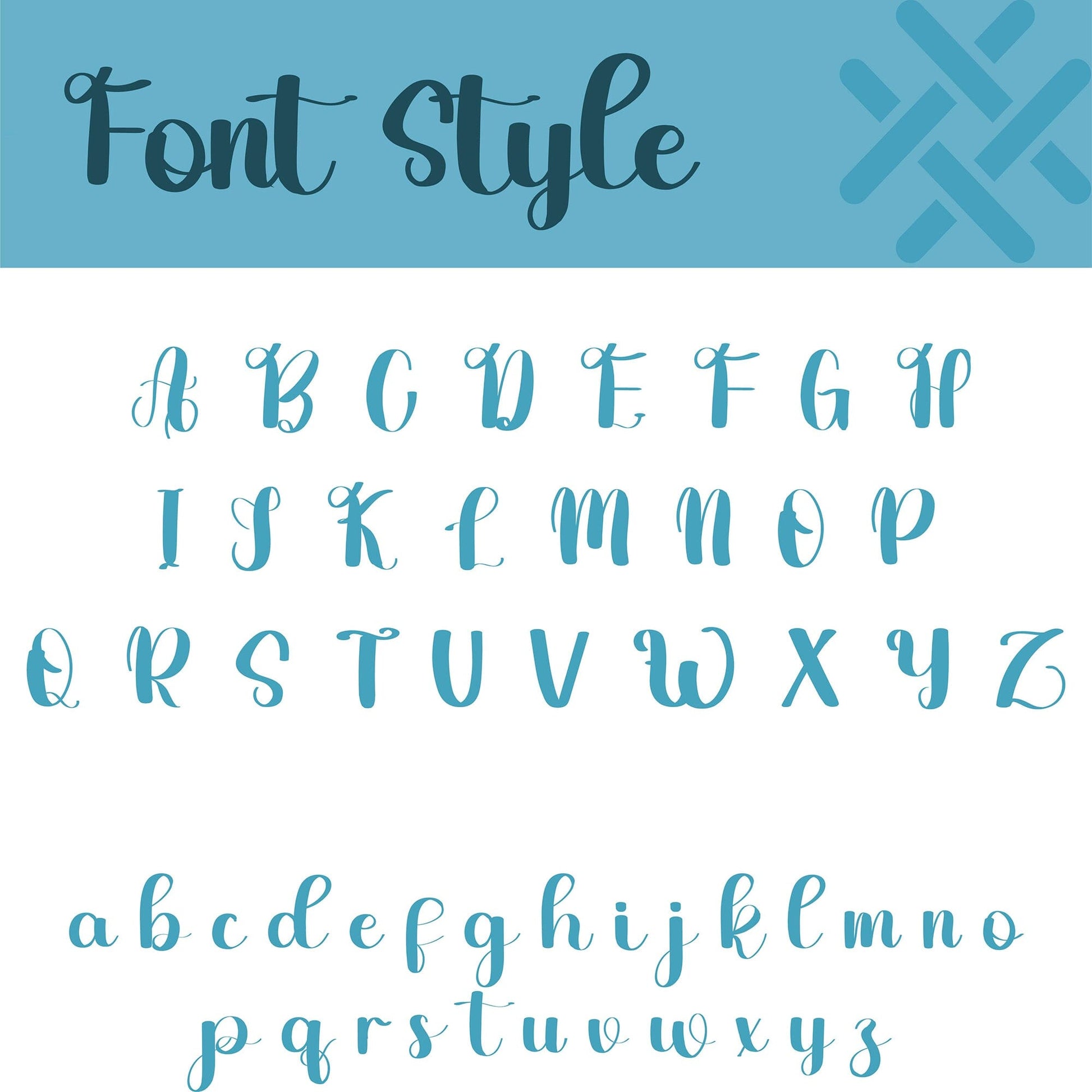 Font syle infographic