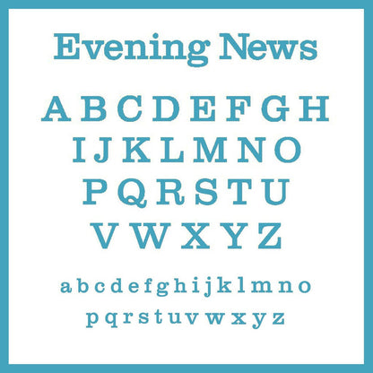 Evening news text