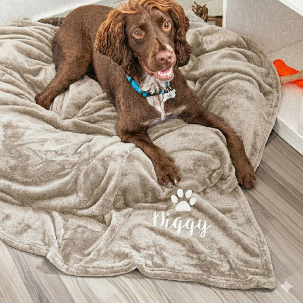 Personalised Dog Blanket Throw
