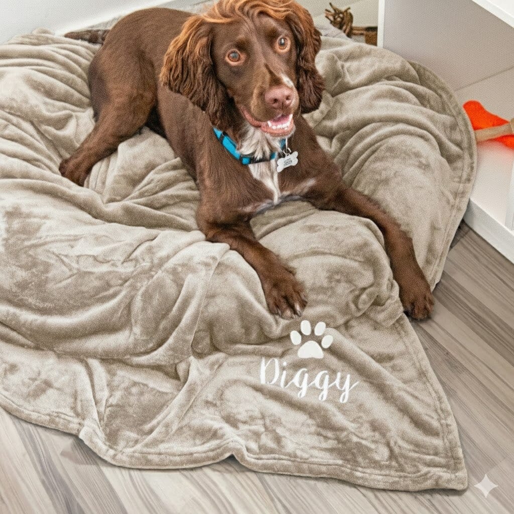 Personalised Dog Blanket Throw