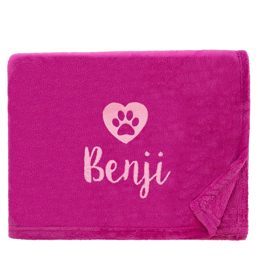 Personalised Dog Throw with Pet Logo