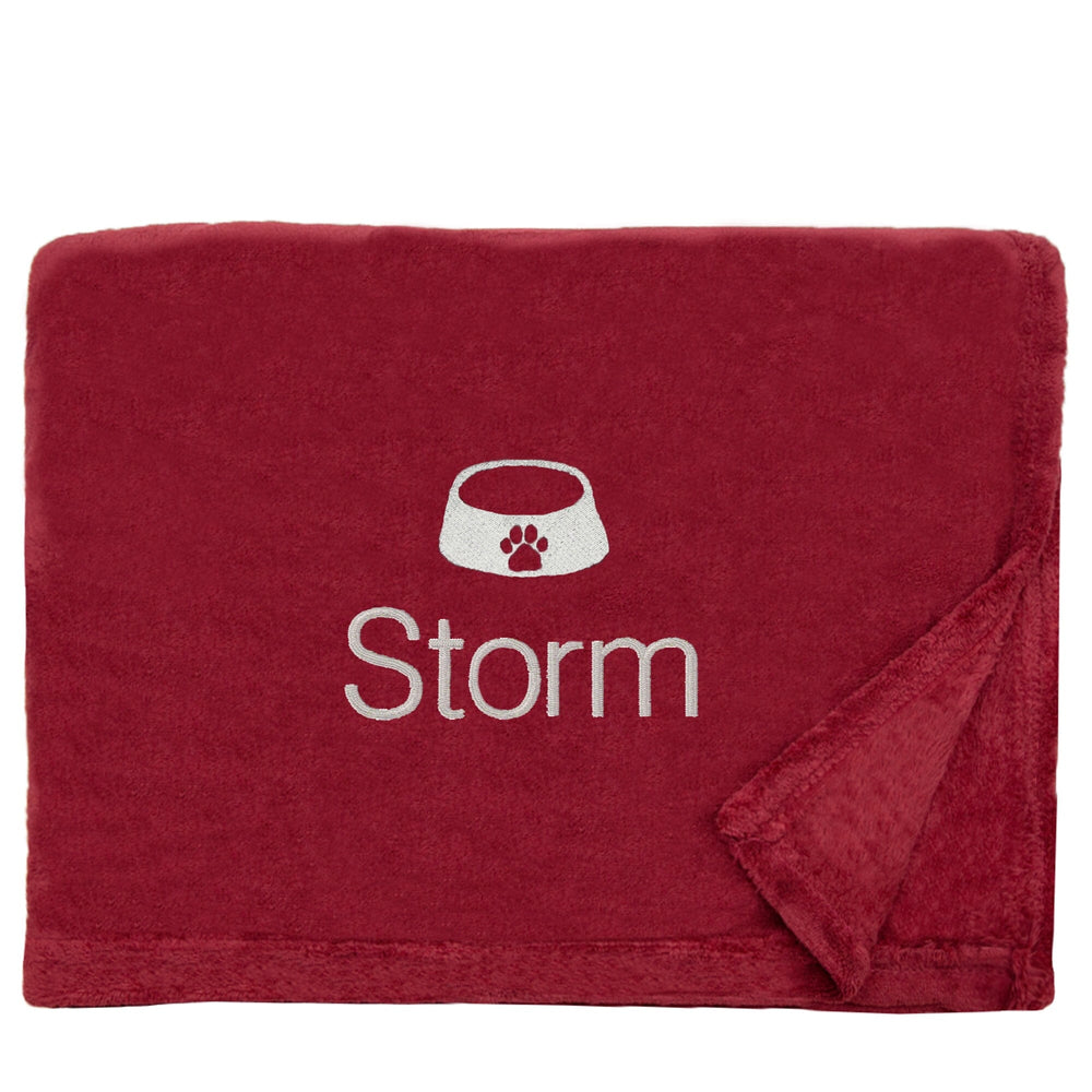 Personalised Dog Throw with Pet Logo