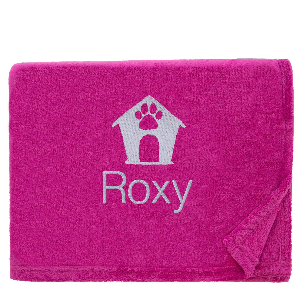 Personalised Dog Throw with Pet Logo