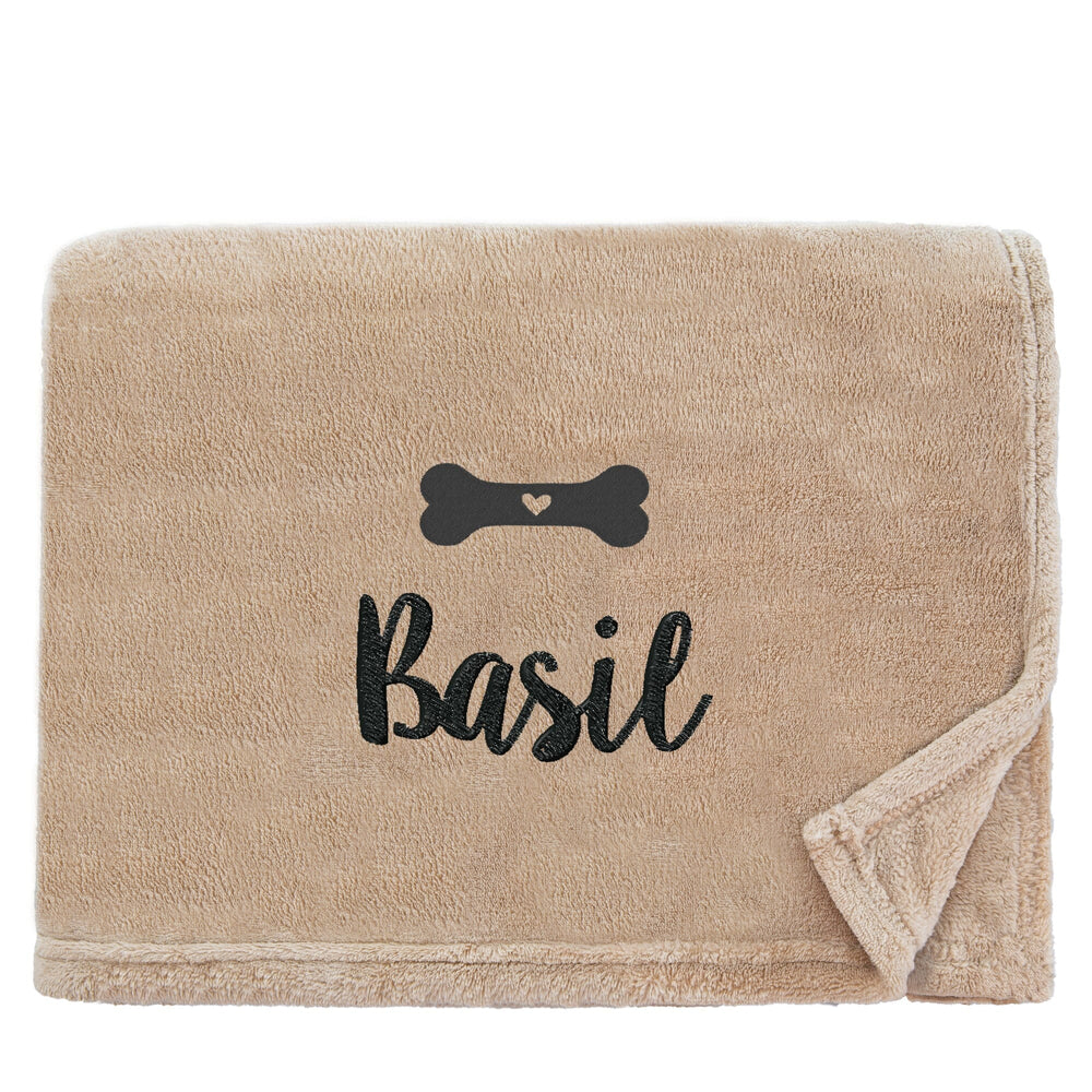 Personalised Dog Throw with Pet Logo