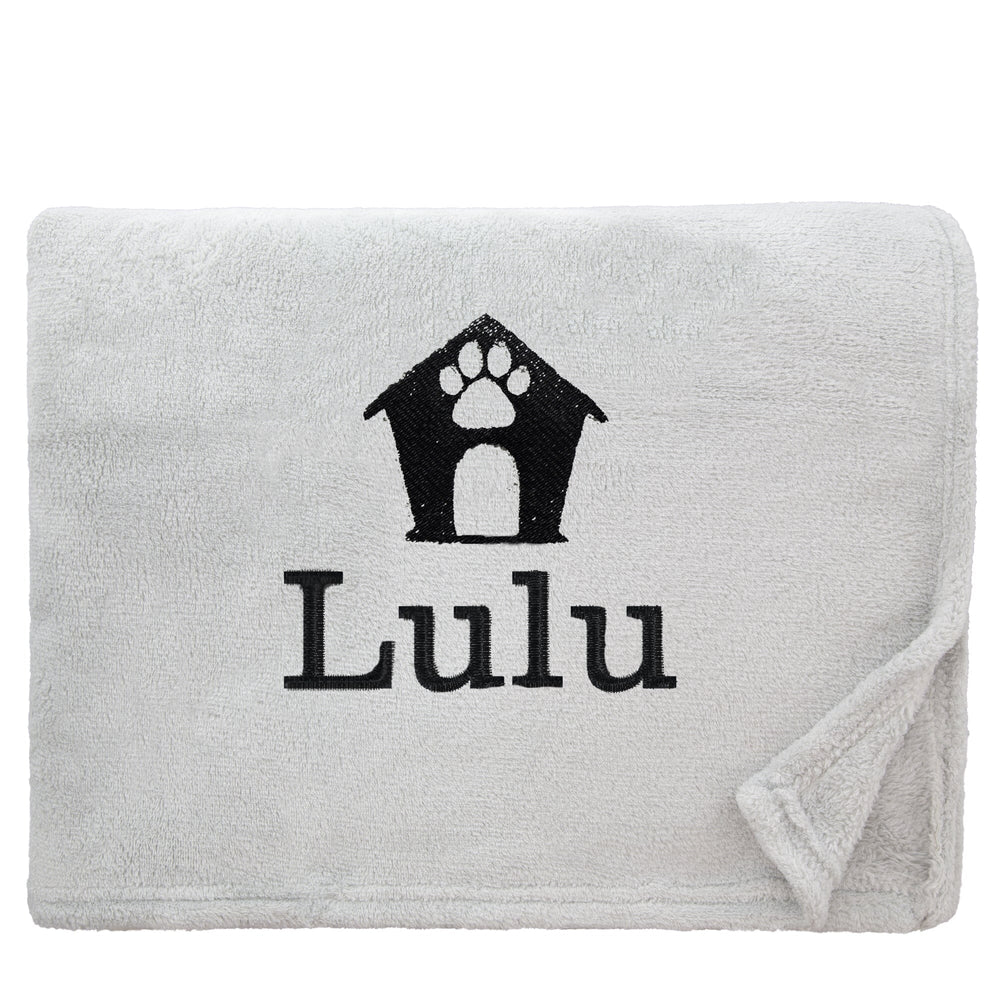 Personalised Dog Throw with Pet Logo