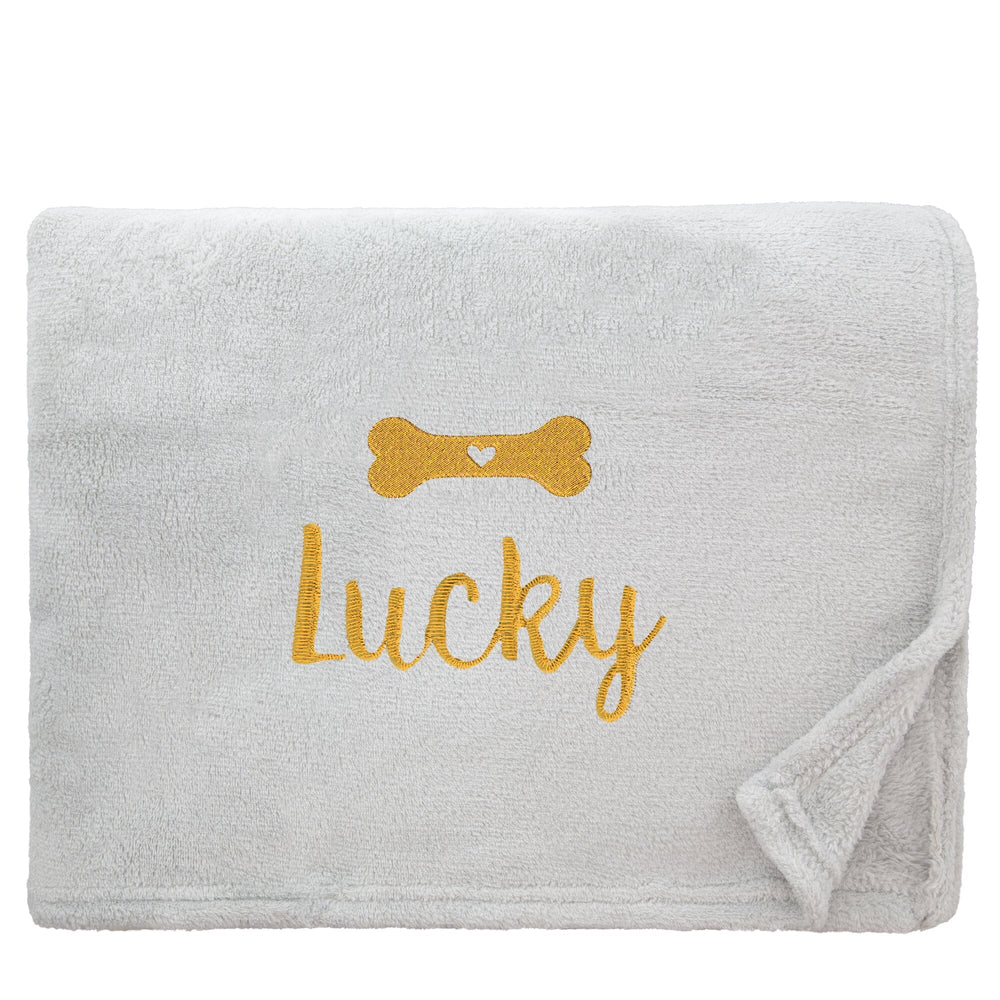 Personalised Dog Throw with Pet Logo