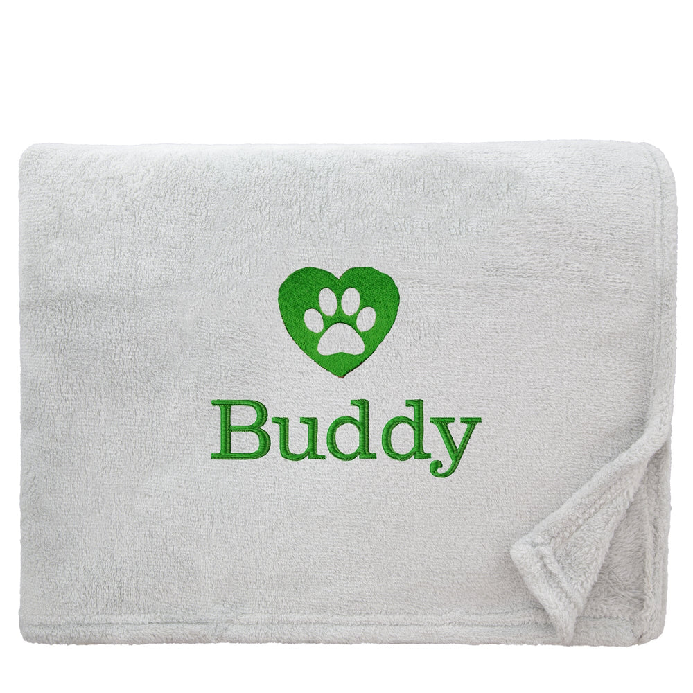 Personalised Dog Throw with Pet Logo