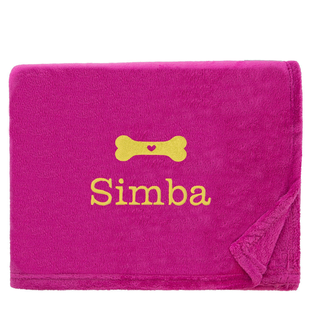 Personalised Dog Throw with Pet Logo